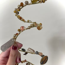 Load image into Gallery viewer, buttoned leaves (ARM &amp; THUMB Cuff)
